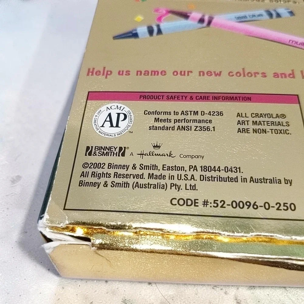 VTG Crayola Special Edition 100 Years of Color 100 Crayons 2002 Collectible Box